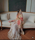 off white sarara  Cinon Silk & Dupatta Set🏃🏾‍♀️‍➡️🏃🏾‍♀️‍➡️