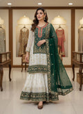 Elegant Georgette Kurti &amp; Sharara Set with Dupatta