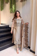 Designer Embroidered Cut Work Suit – Jimmy Choo Fabric