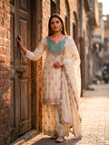 Embroidered Chinon Silk Sharara Suit Set with Hand Mirror Work (Style 6000)