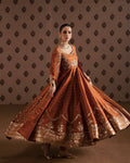 Premium Black Rangoli Silk Embroidered Anarkali Gown Set with Dupatta