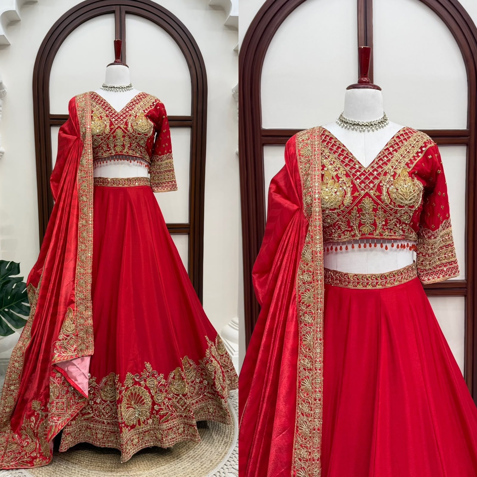 Heavy Chinon Silk Lehenga Choli Set with Sequence Coding Work & Digital Print Dupatta