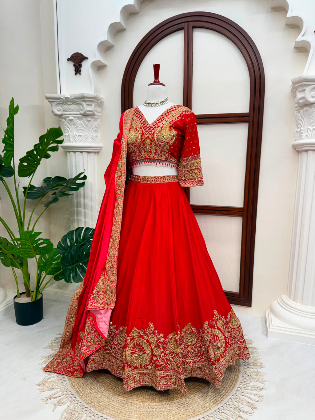 Heavy Chinon Silk Lehenga Choli Set with Sequence Coding Work & Digital Print Dupatta