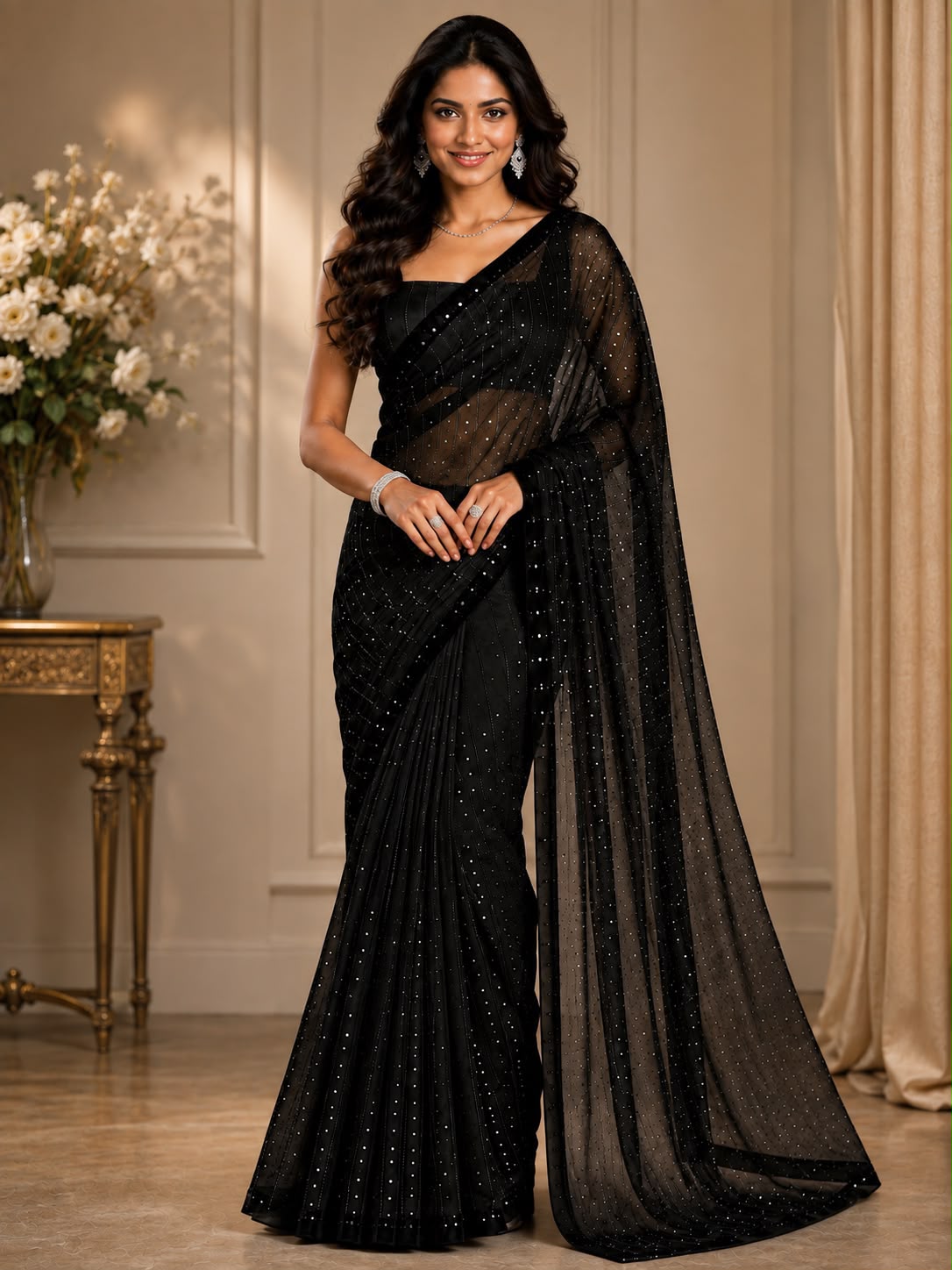 Premium Soft Rangoli Silk Saree with Zari & Sequence Embroidery