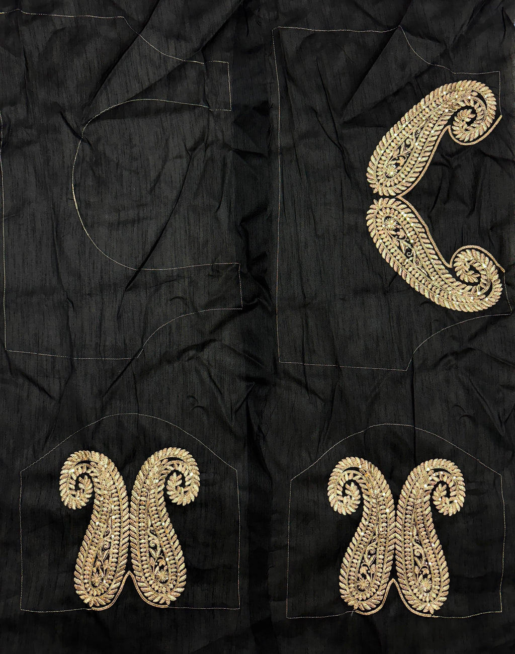 Designer Tibby Silk Saree with Thread & Sequence Embroidery and Mono Banglori Blouse