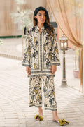 Printed Pure Malai Satin Silk Co-Ord Set – Top & Pant