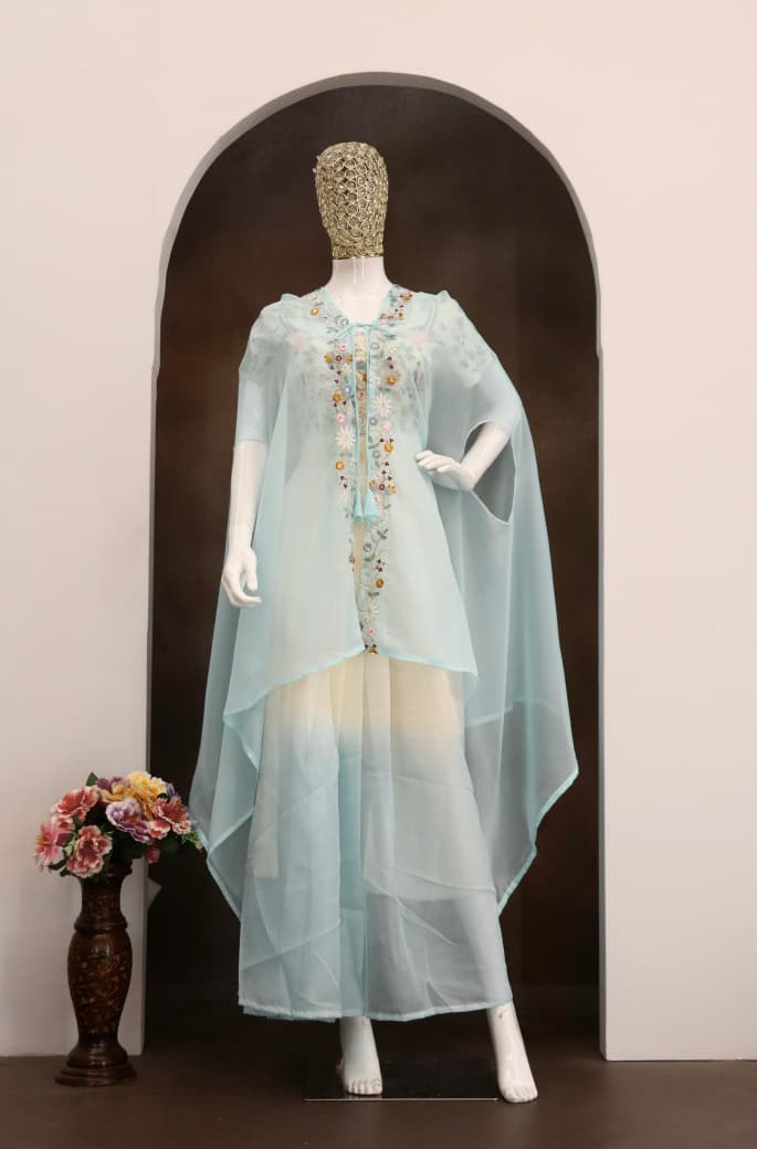 Trending Party Wear Shrug with Lehenga Set