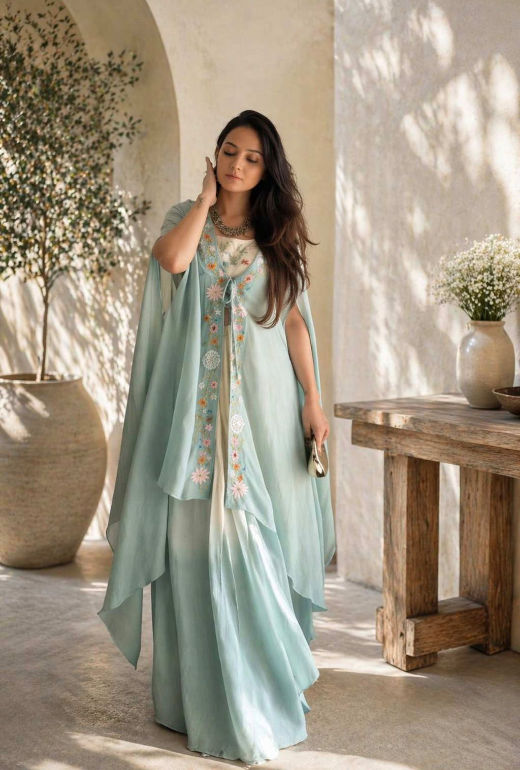 Trending Party Wear Shrug with Lehenga Set